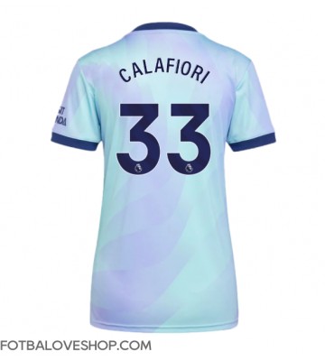 Arsenal Riccardo Calafiori #33 Dámské Alternativní Dres 2024-25 Krátký Rukáv